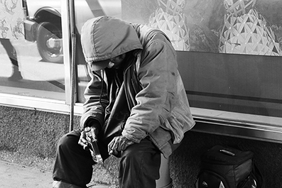 Homeless : Street Life : New York : Personal Photo Projects : Photos : Richard Moore : Photographer